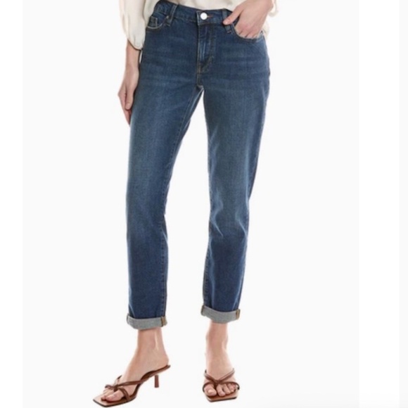 FRAME Women's Le Garcon Boyfriend Mid Rise Jeans Othello Wash Sz 32 - Picture 4 of 16